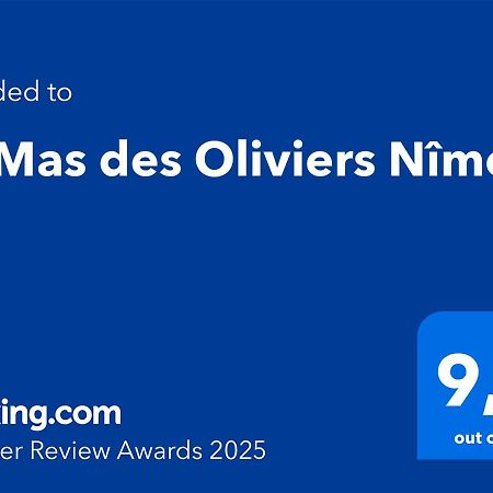 Le Mas Des Oliviers Nîmes Dış mekan fotoğraf